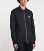 Eleventy Black Cotton-Blend Logo Track Jacket
