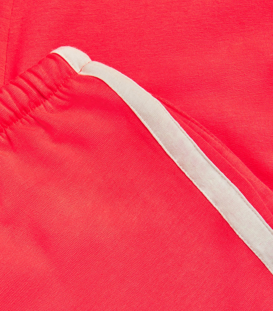 Adanola Red Organic Cotton-Modal Straight Sweatpants