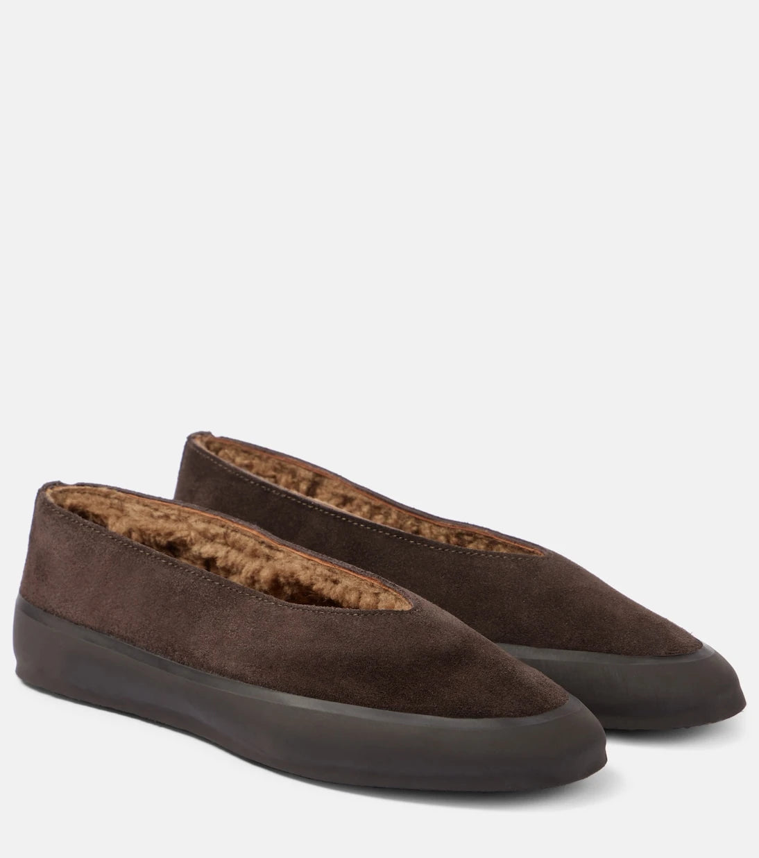 Le Monde Béryl - Apres Ski shearling-lined suede ballet flats