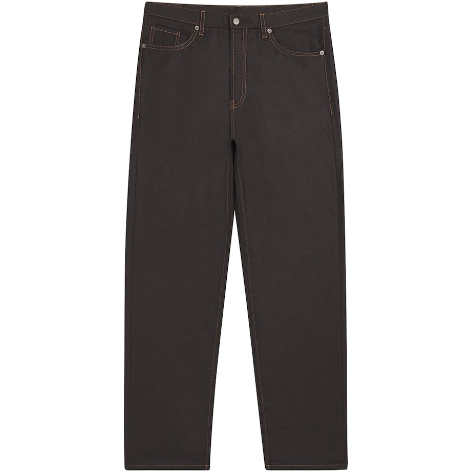 Virgin Wool Denim-Effect Trousers