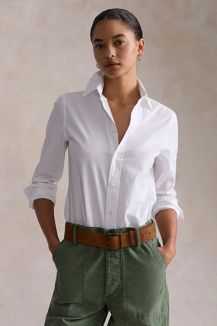 Polo Ralph Lauren риза дамска от памук с еластан