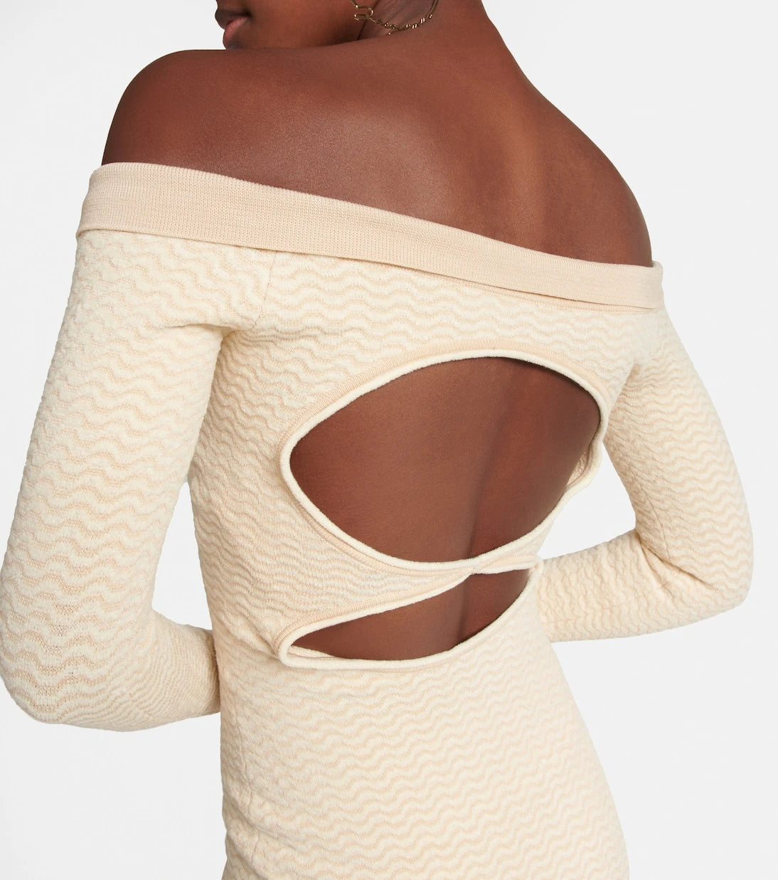 Jacquemus - La Robe Pampero cotton-blend midi dress