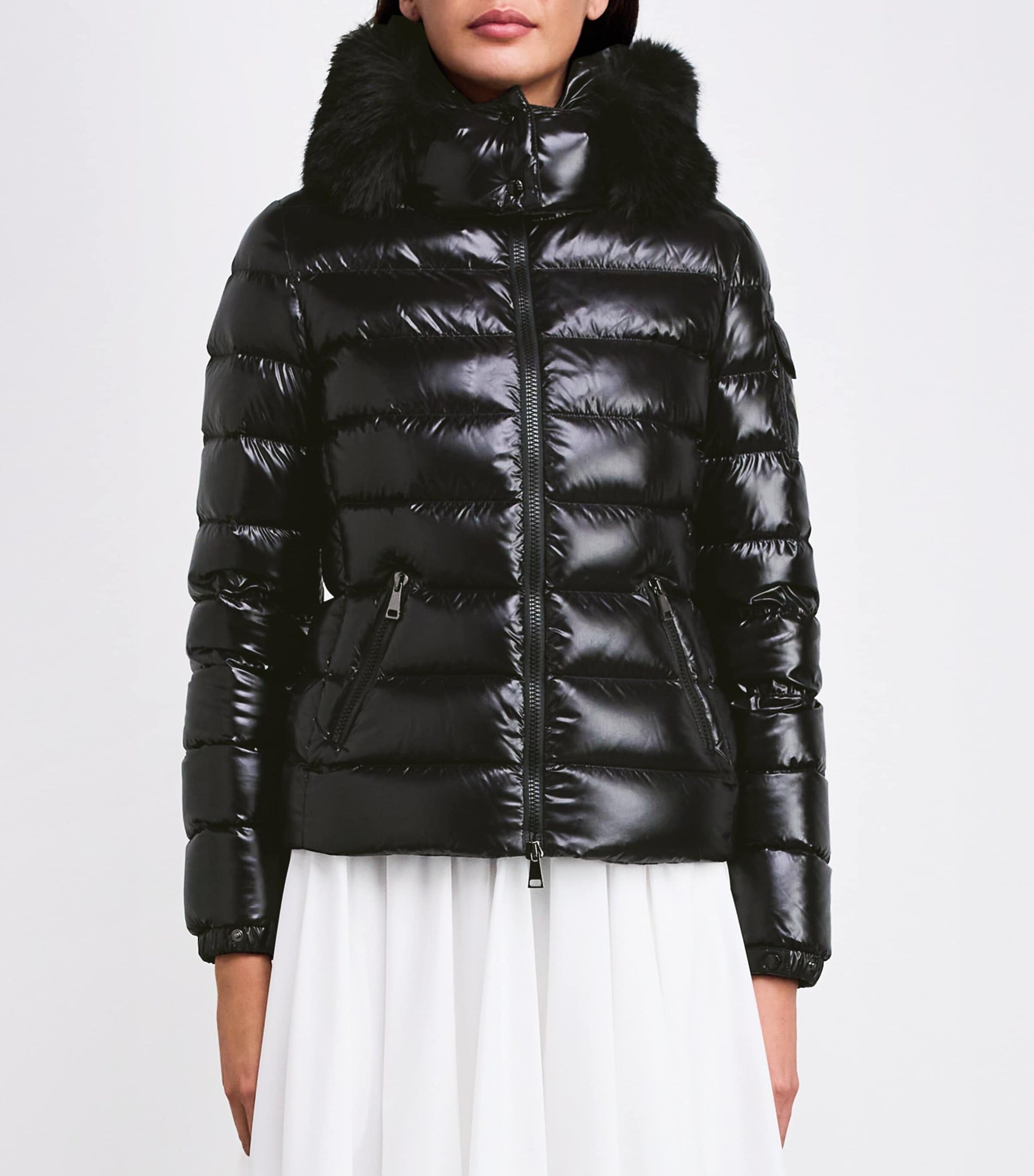 Moncler Black Down Quilted Badyf Jacket