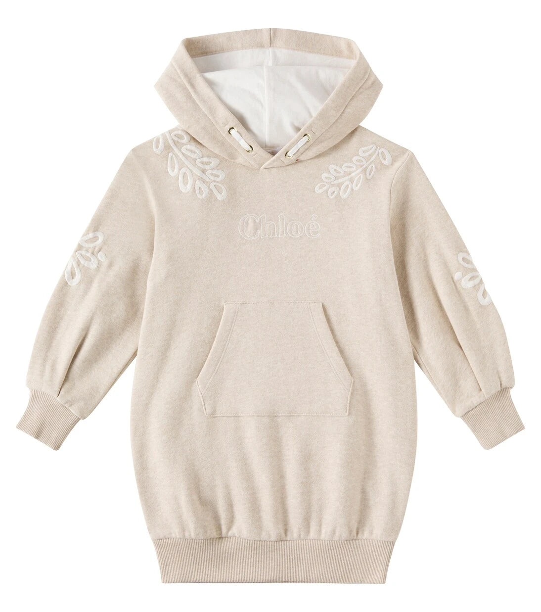 Chloé Kids - Logo cotton jersey sweatshirt dress