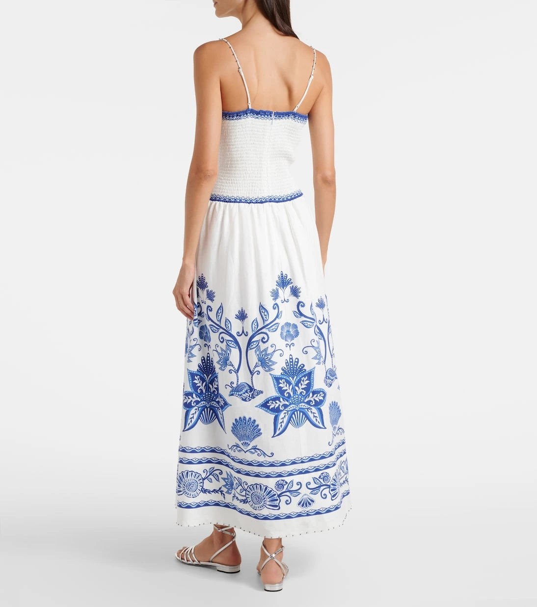 Farm Rio - Printed linen-blend maxi dress