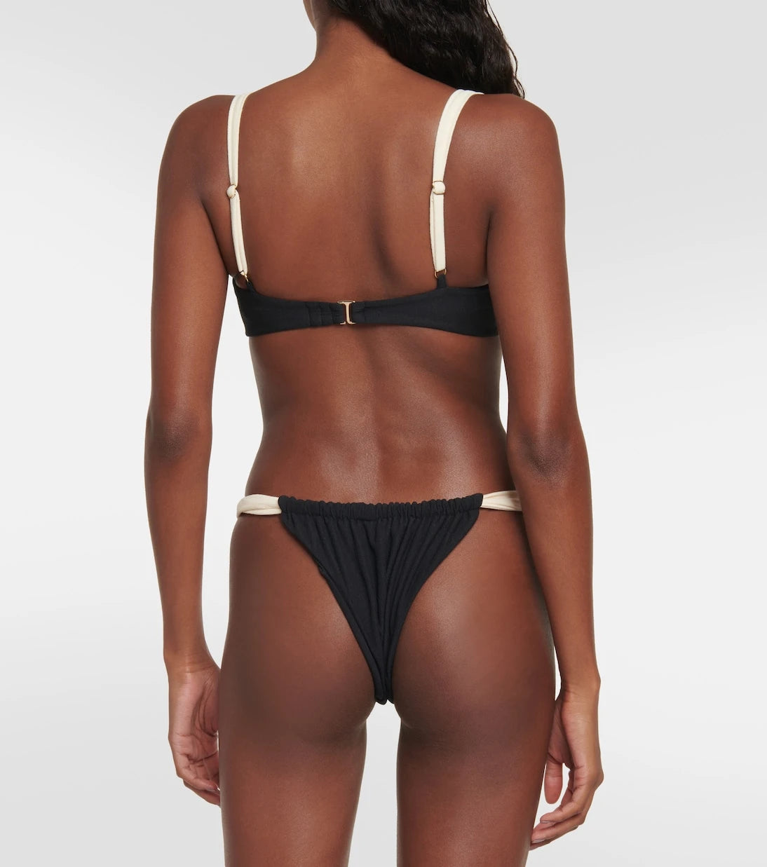 Same - Faux-suede bikini top