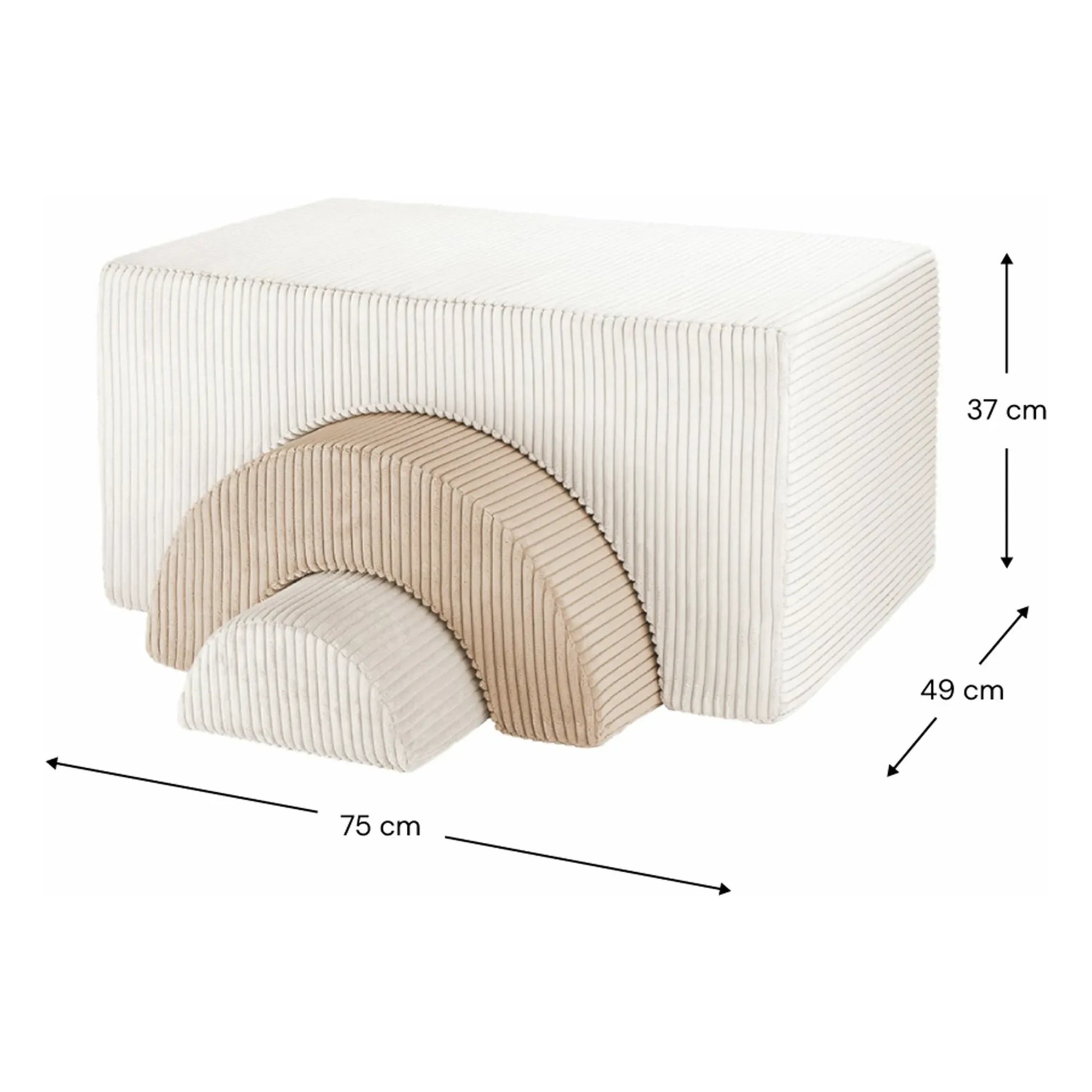 Wigiwama - Corduroy motricity module | Ecru