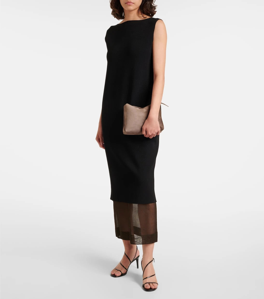 Khaite - Lina suede crossbody bag