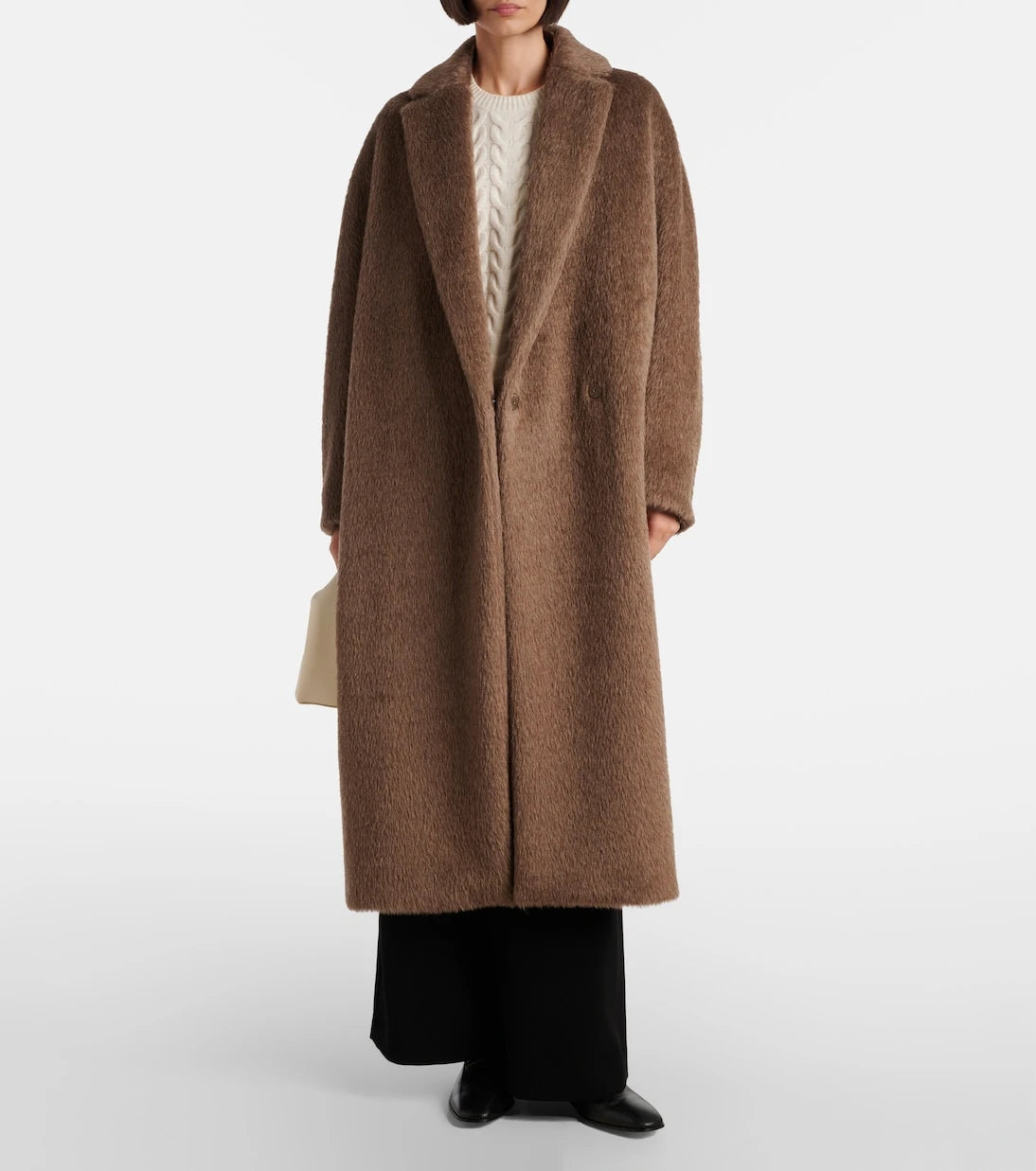 'S Max Mara - معطف Giorgia المخلوط من الألبكة والصوف