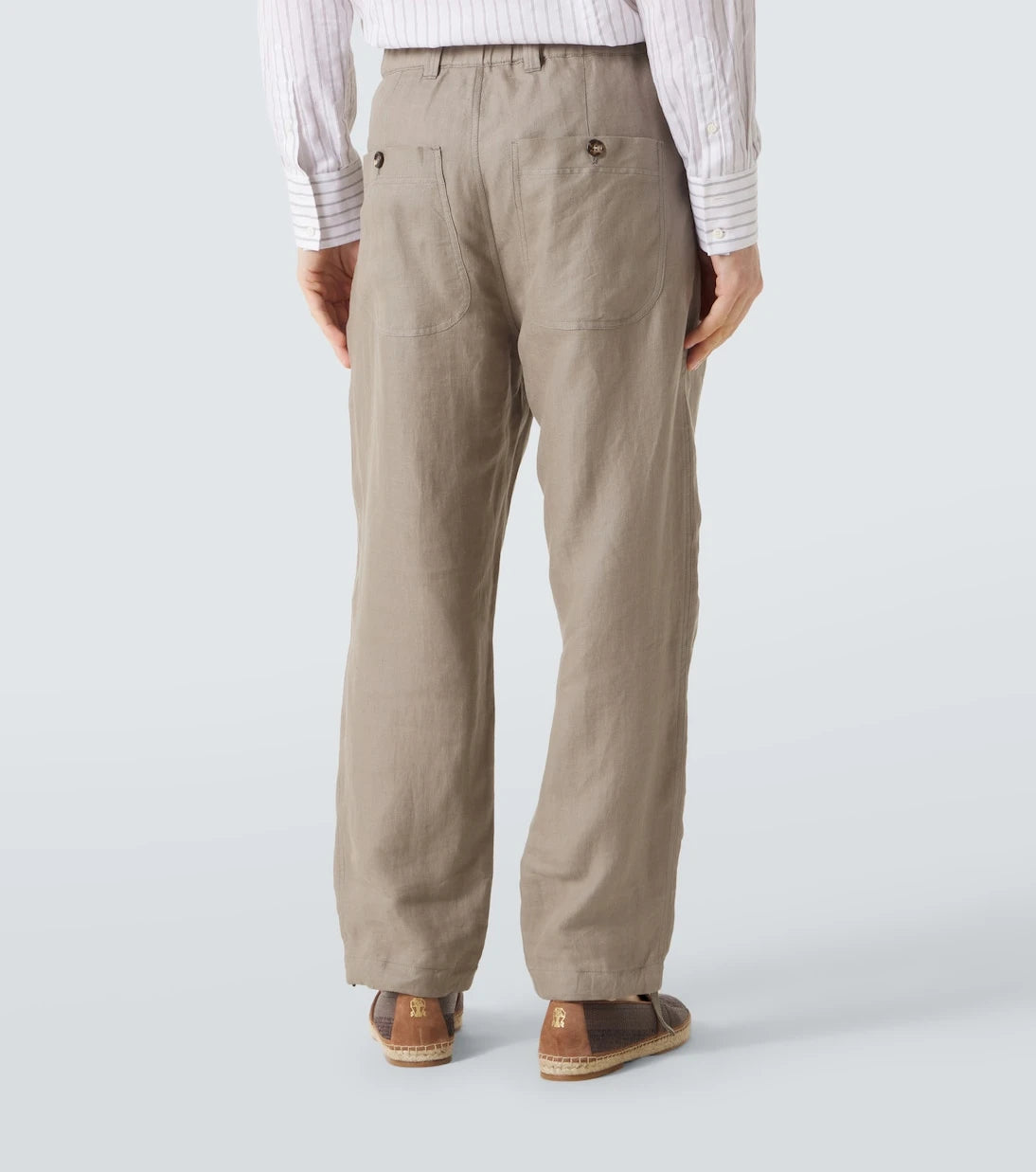 Brunello Cucinelli - Linen straight pants