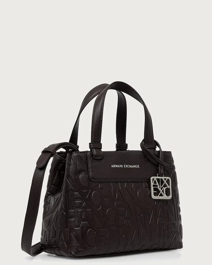 Armani Exchange kadın tote çanta suni deriden