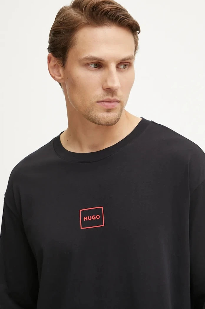 HUGO Laze Longsleeve Uzun Kollu Ev Bluzu