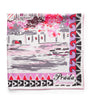 Prada Neutral Silk Pittoresque Paris Scarf
