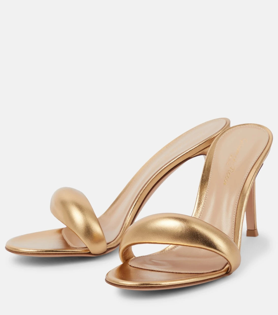 Gianvito Rossi - حذاء ميول Bijoux 85 من الجلد المعدني