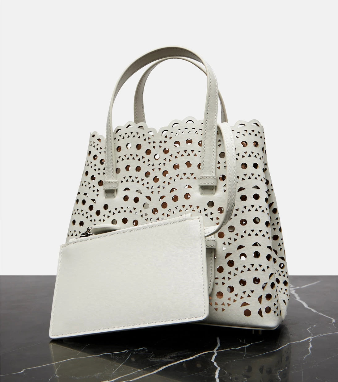 Alaïa - Le Mina 20 New Vienne leather tote bag
