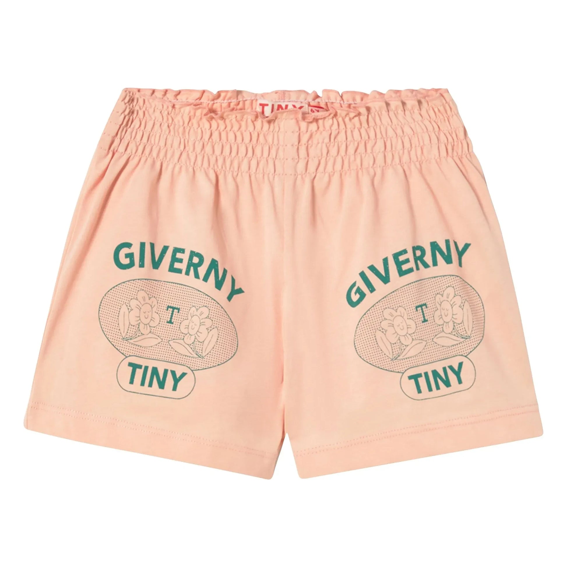 Tinycottons - Giverny Organic Cotton Ruffle Shorts | Pale Pink