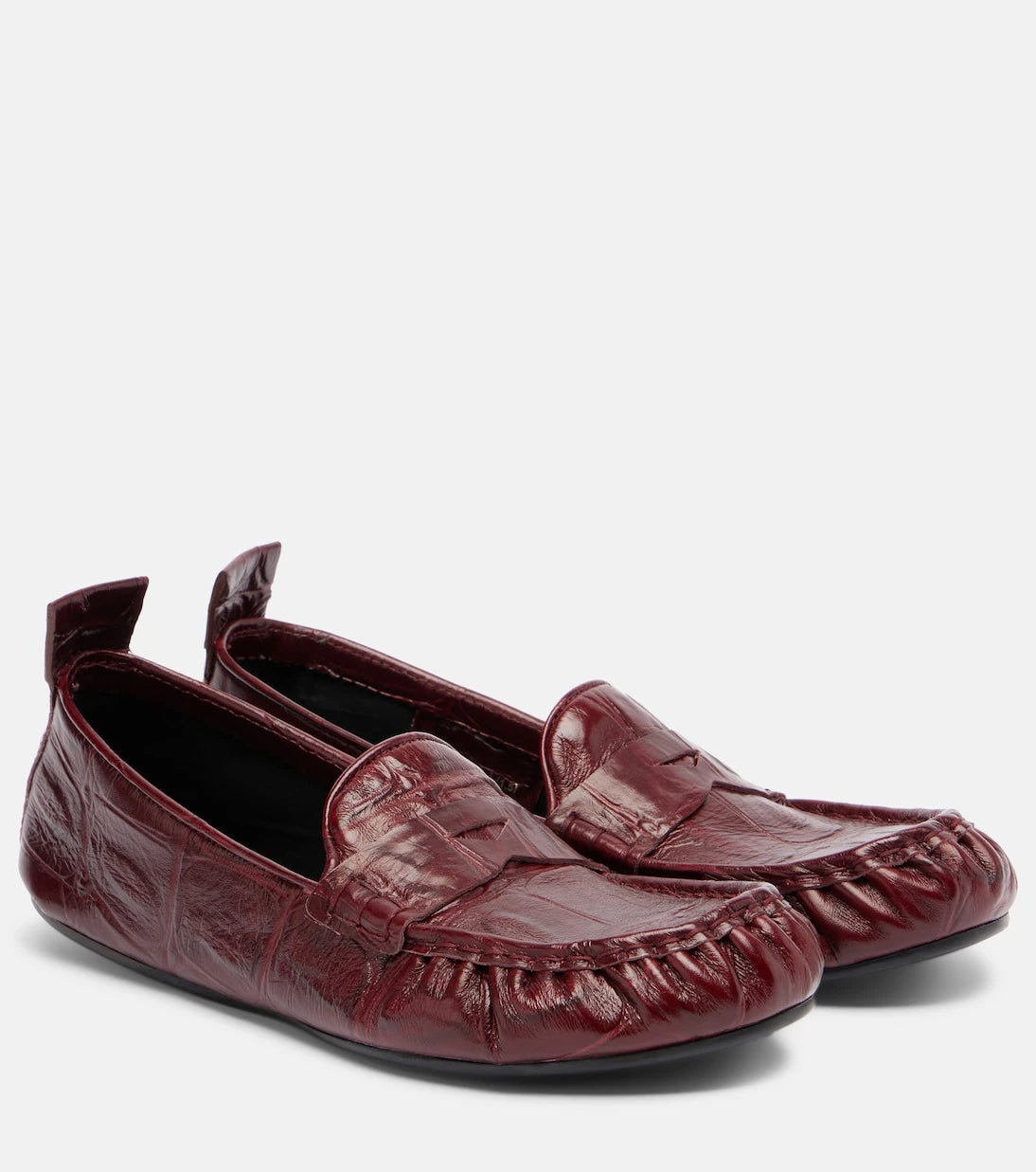 Acne Studios - Bojan croc-effect leather loafers