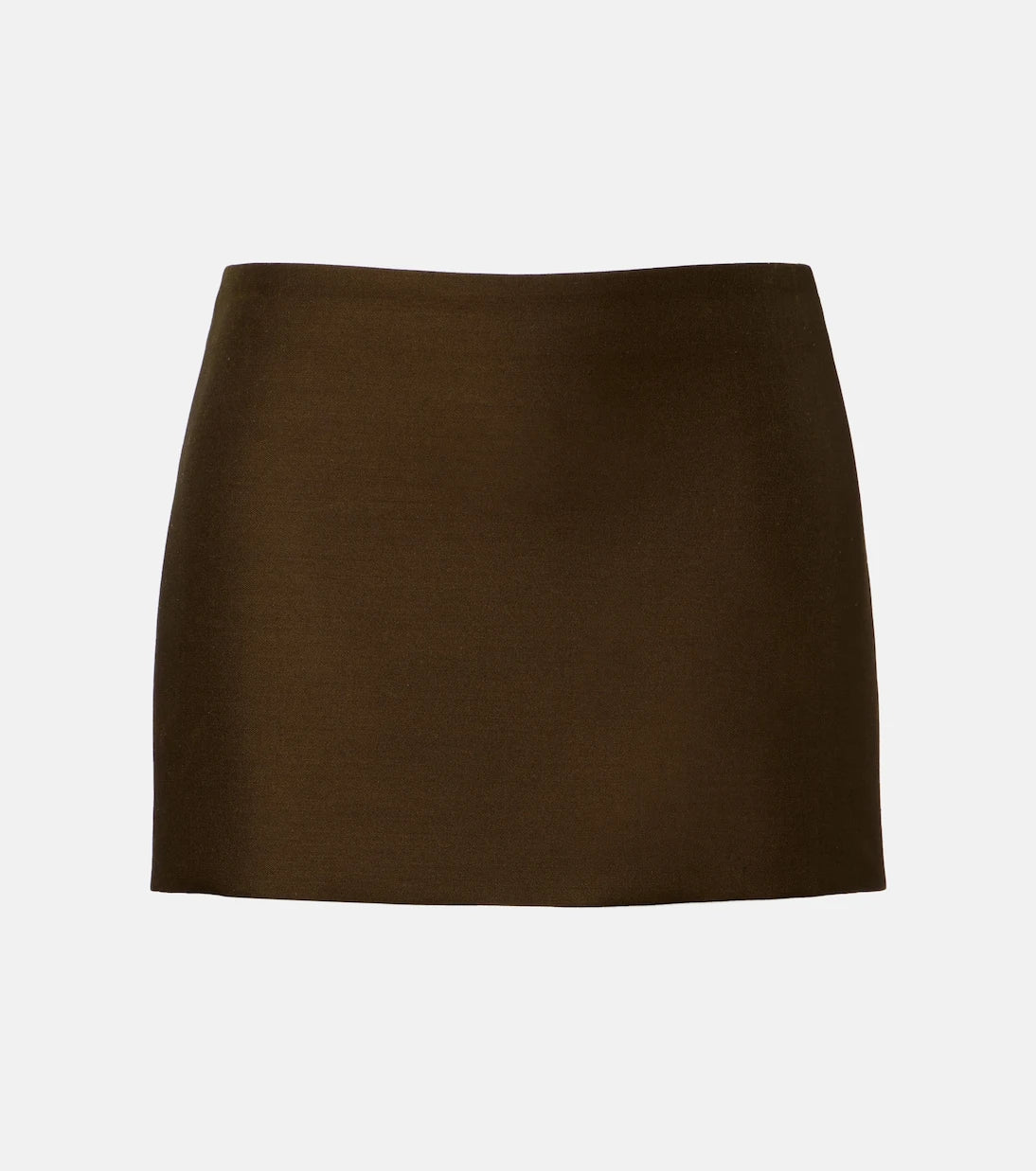 Khaite - Jett wool and silk cady miniskirt