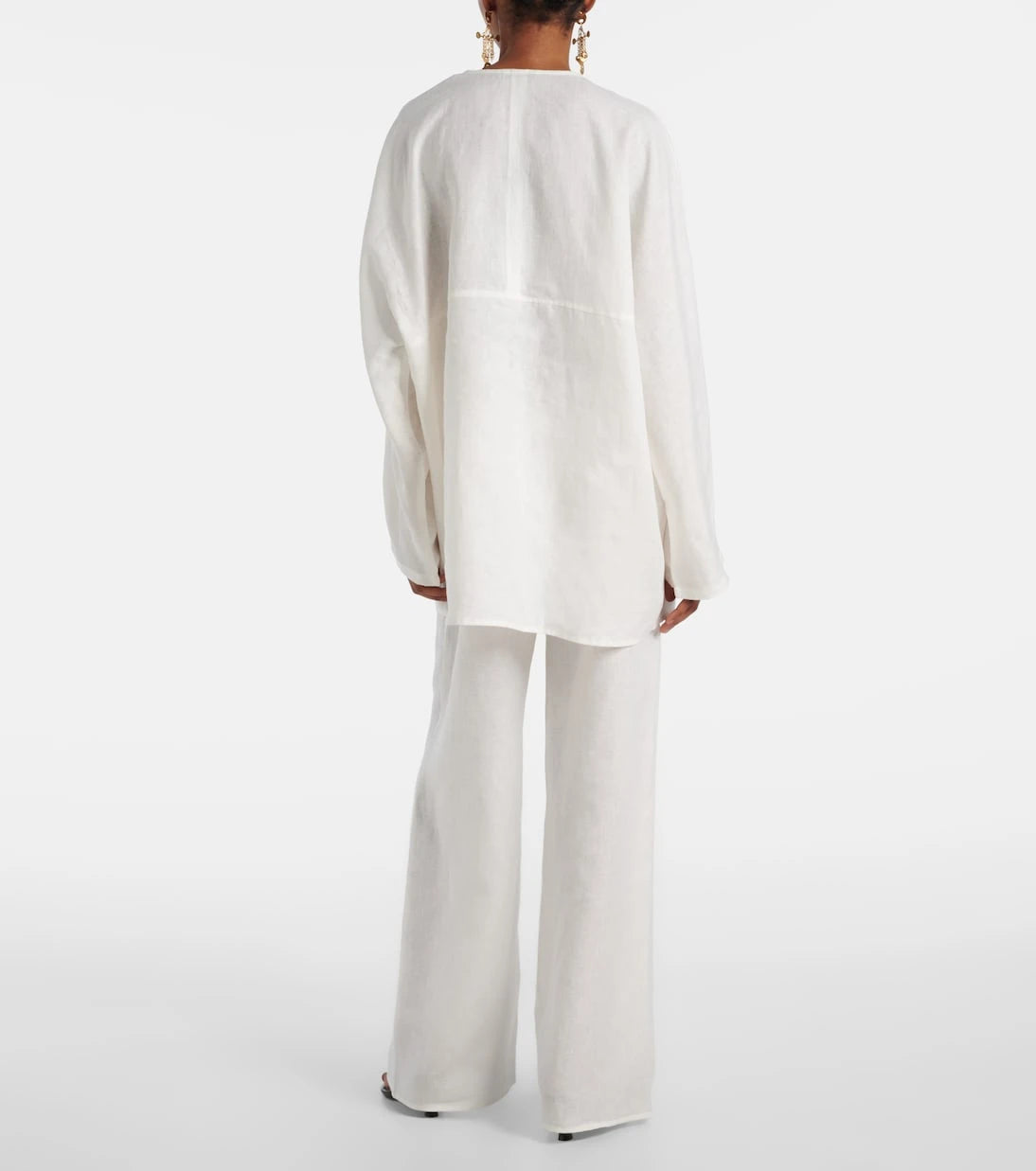 Asceno - Oversized linen top
