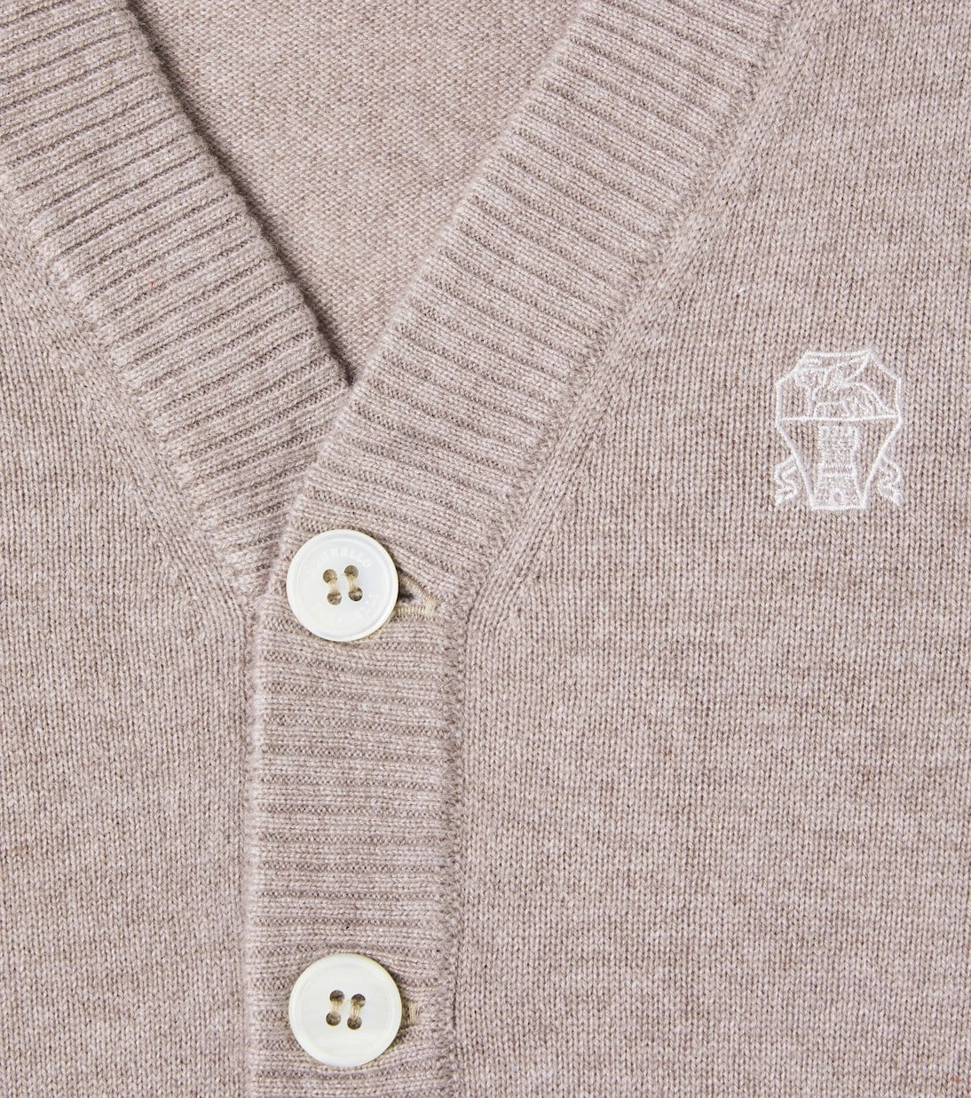Brunello Cucinelli Kids - Embroidered cashmere cardigan