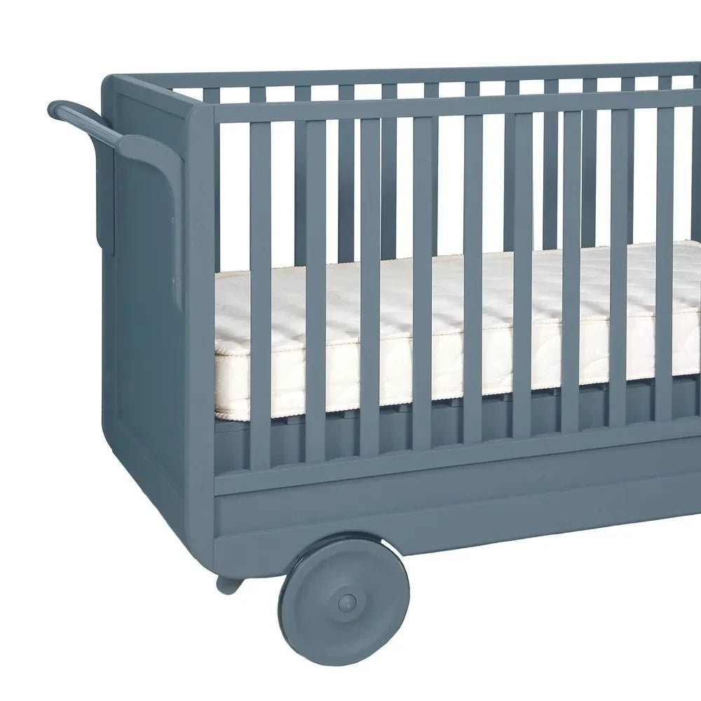 Laurette - Adjustable Trolley Cot 60 x 120 cm | Mid grey