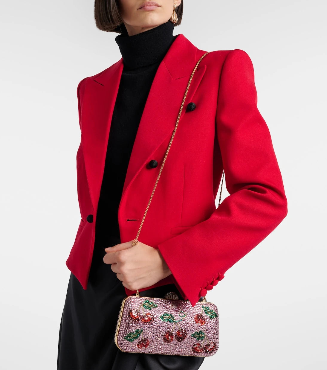 Valentino Garavani - Carry Secrets Cherryfic embellished clutch