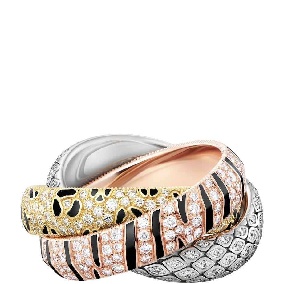 Gold and Diamond Trinity Wild One Ring