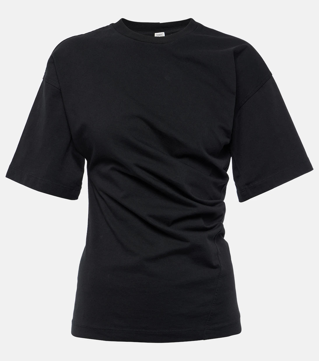 Toteme - Gathered cotton jersey T-shirt