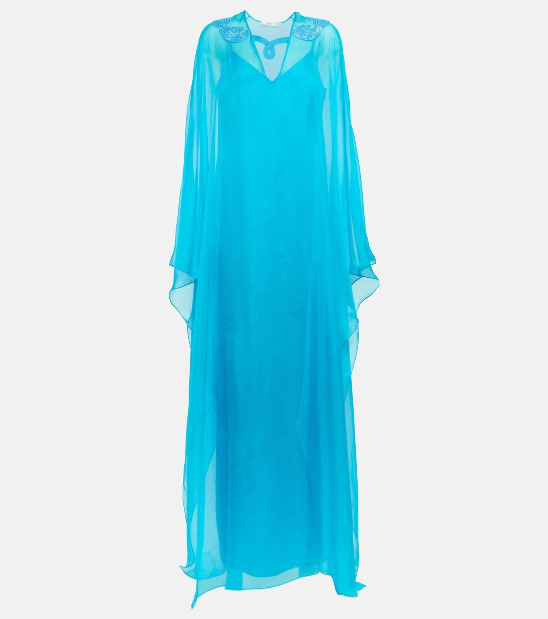صفية - قفطان شيفون حريري مطرز