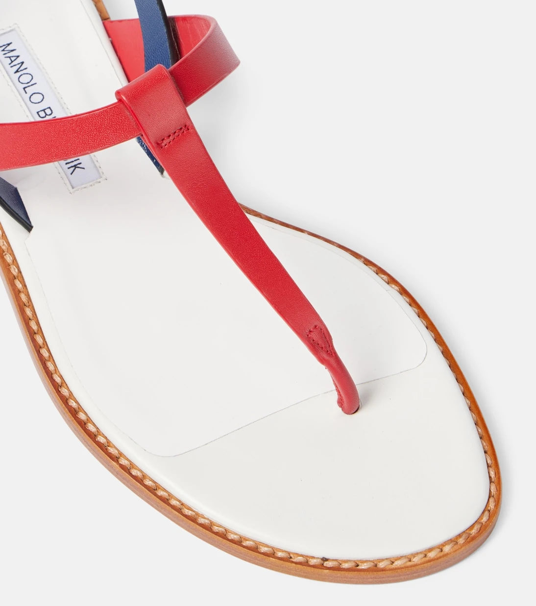 Manolo Blahnik - Hata leather thong sandals