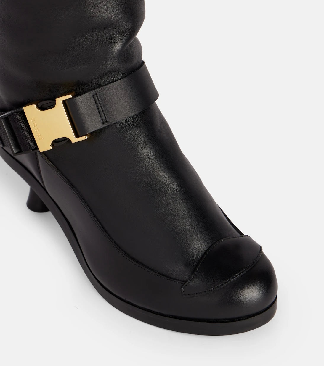Sacai - Leather knee-high boots