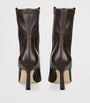 Stuart Weitzman Brown Leather Vinnie Ankle Boots 85