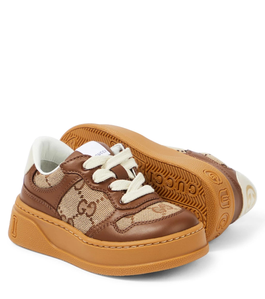 Gucci Kids - Chunky B leather sneakers