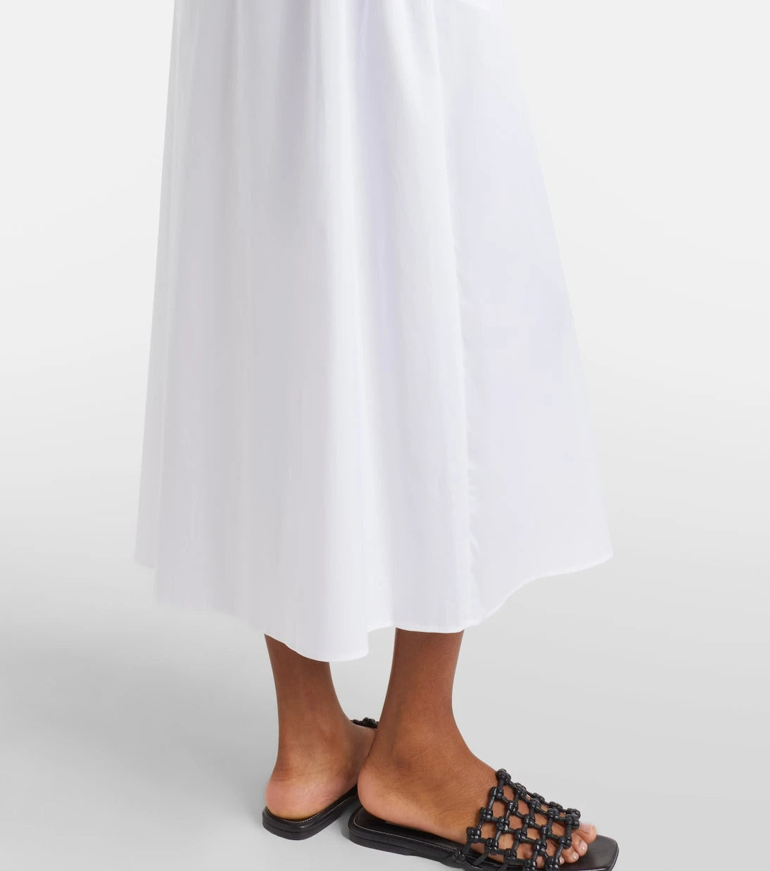 Max Mara - Cognac cotton-blend midi dress