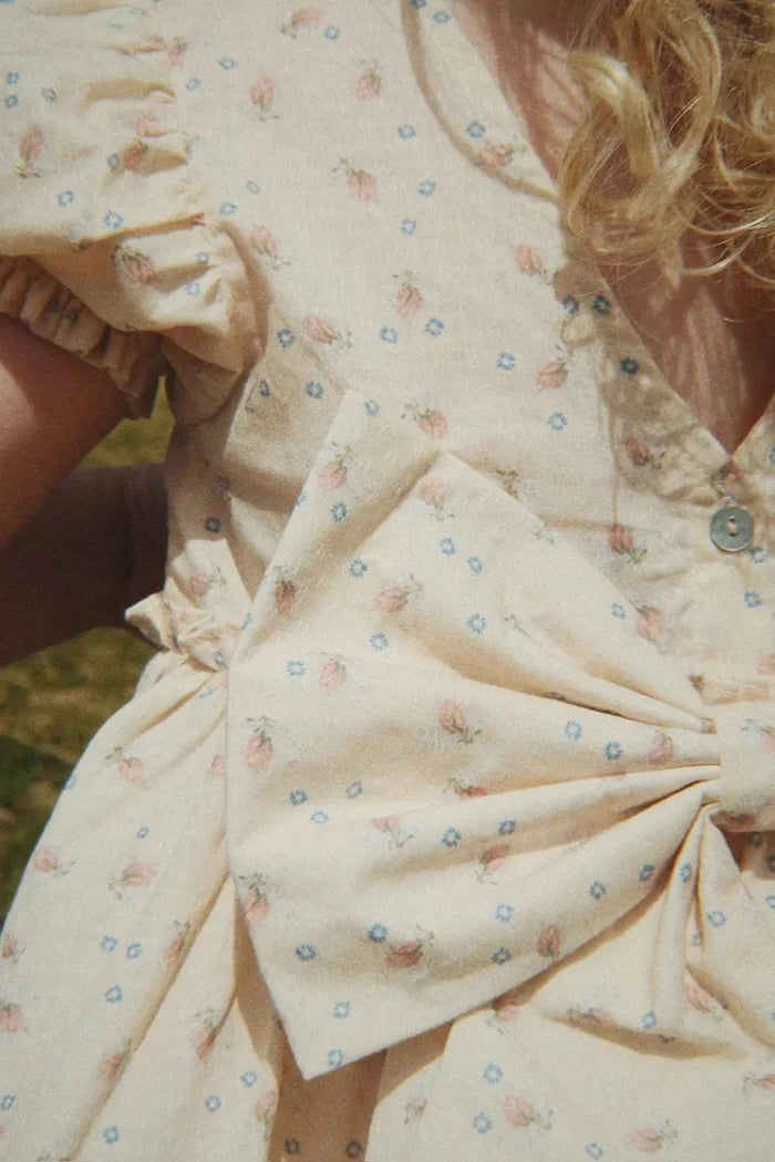 Konges Sløjd рокля EVIA BOW DRESS GOTS