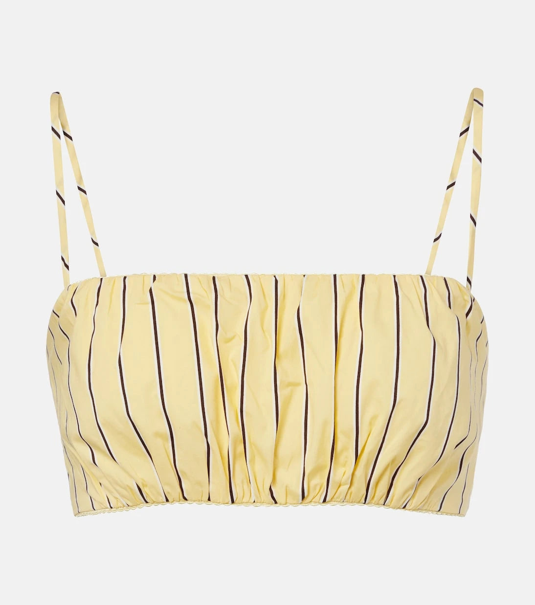 Staud - Fiore striped cotton crop top