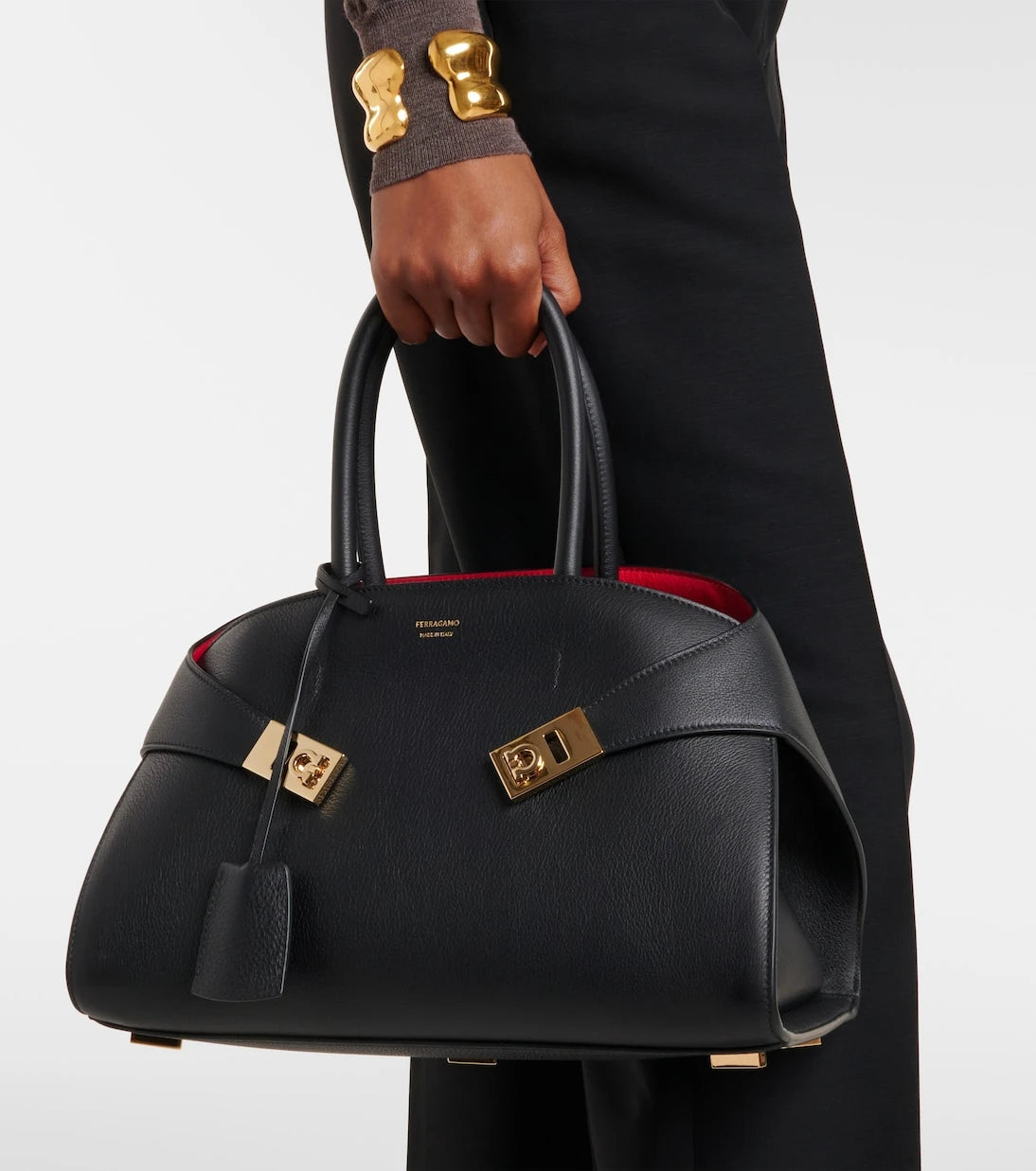 Ferragamo - Hug leather tote bag