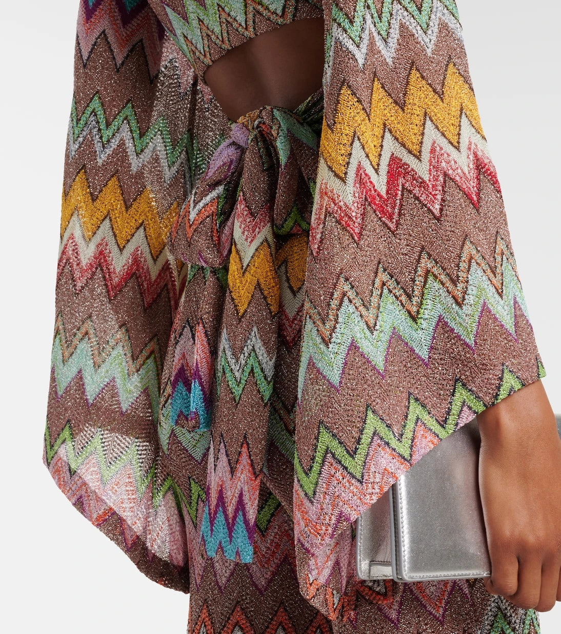 Missoni - Zigzag lamé crop top