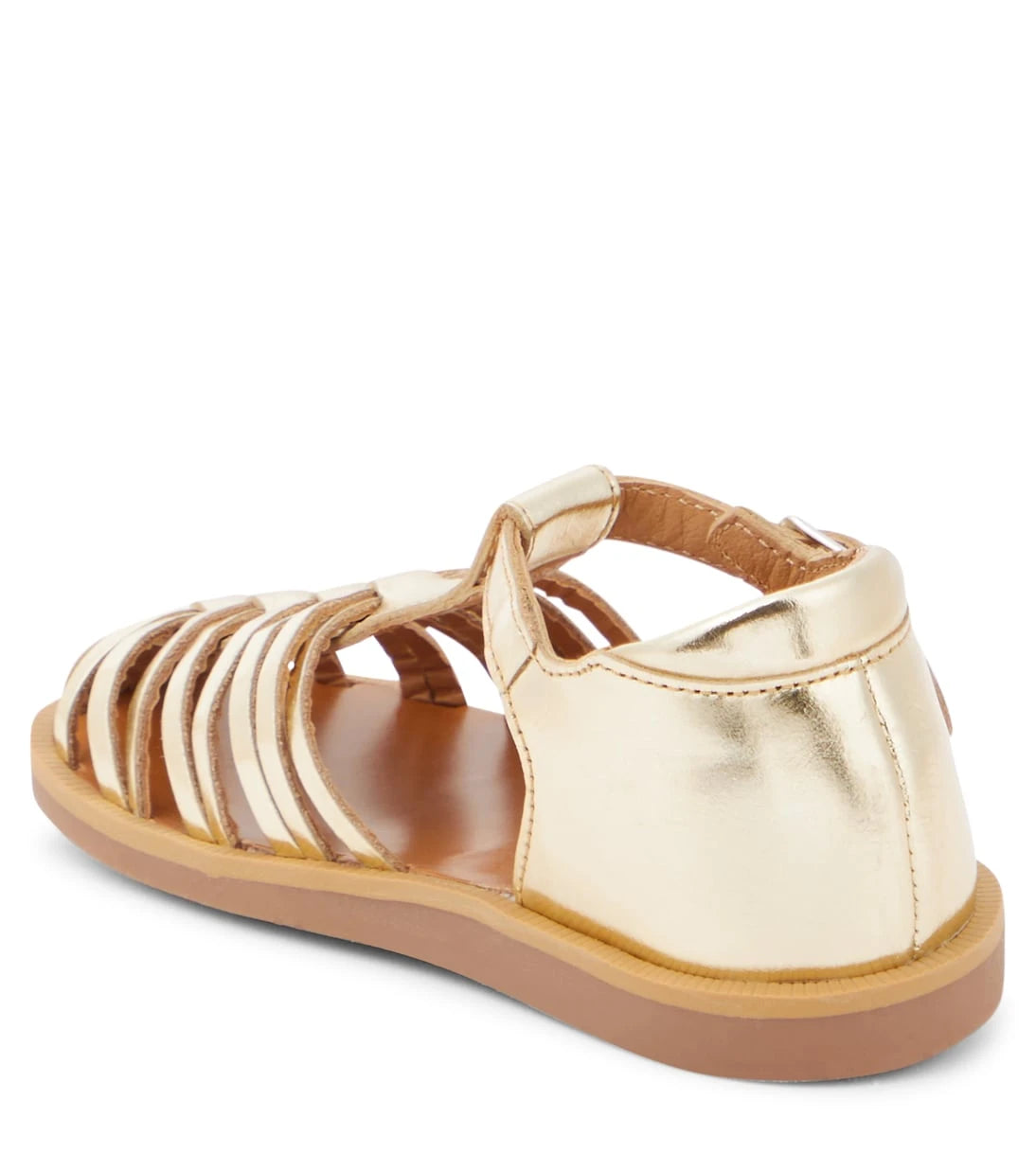 Pom d'Api - Poppy Royal metallic leather sandals