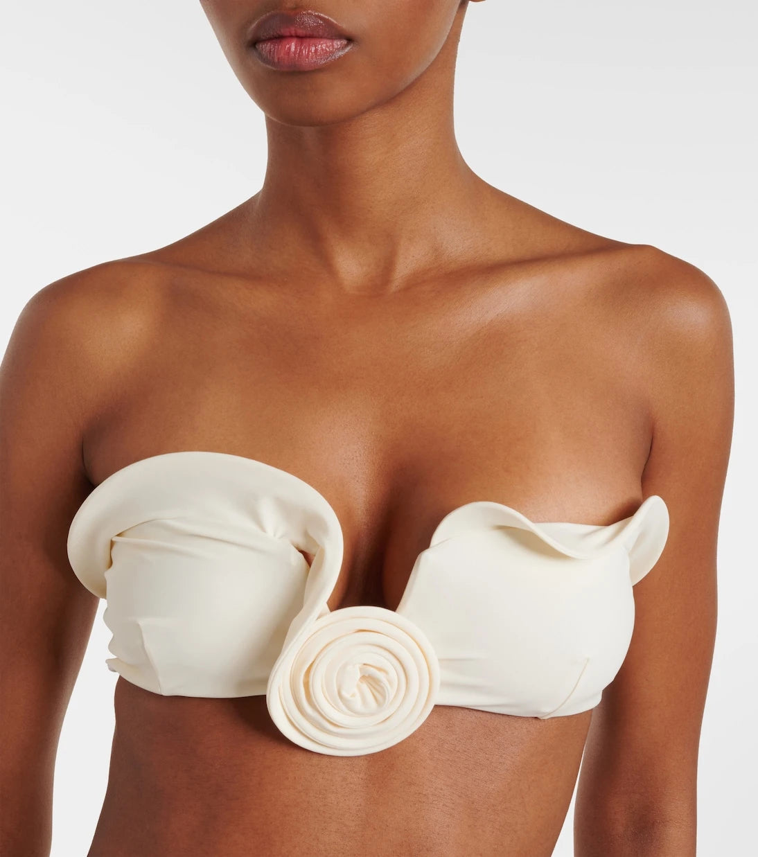 Magda Butrym - Floral-appliqué bikini top