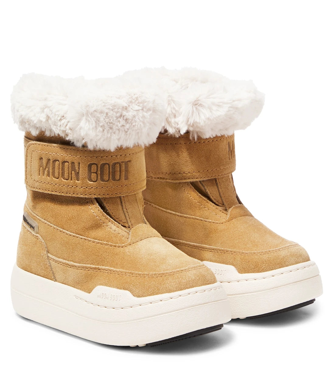 Moon Boot Kids - Junior Park Strap suede snow boots