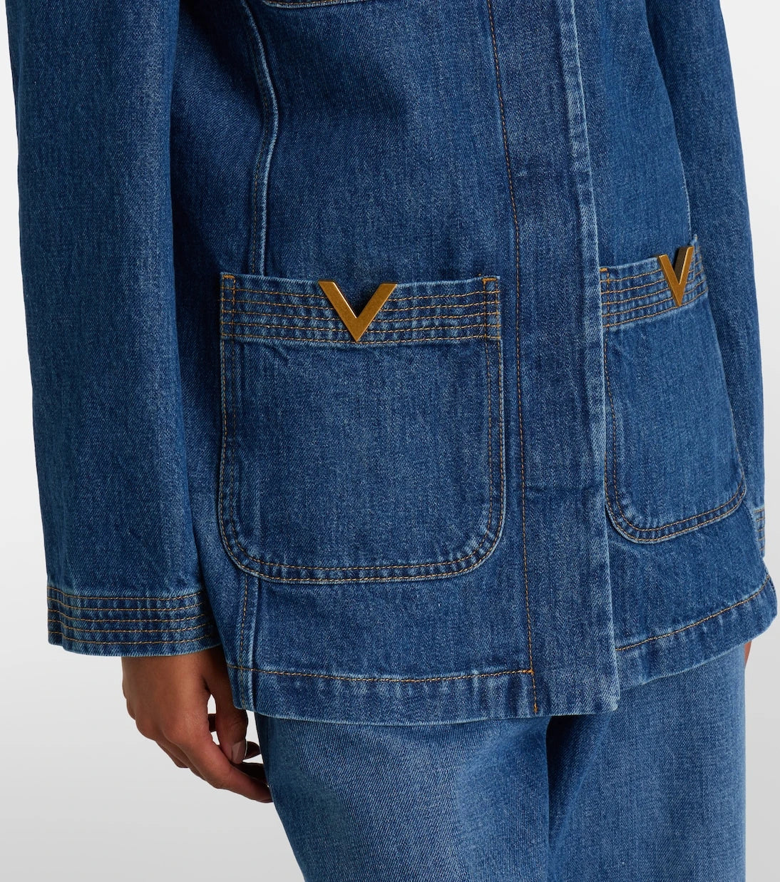 Valentino - VGold denim field jacket