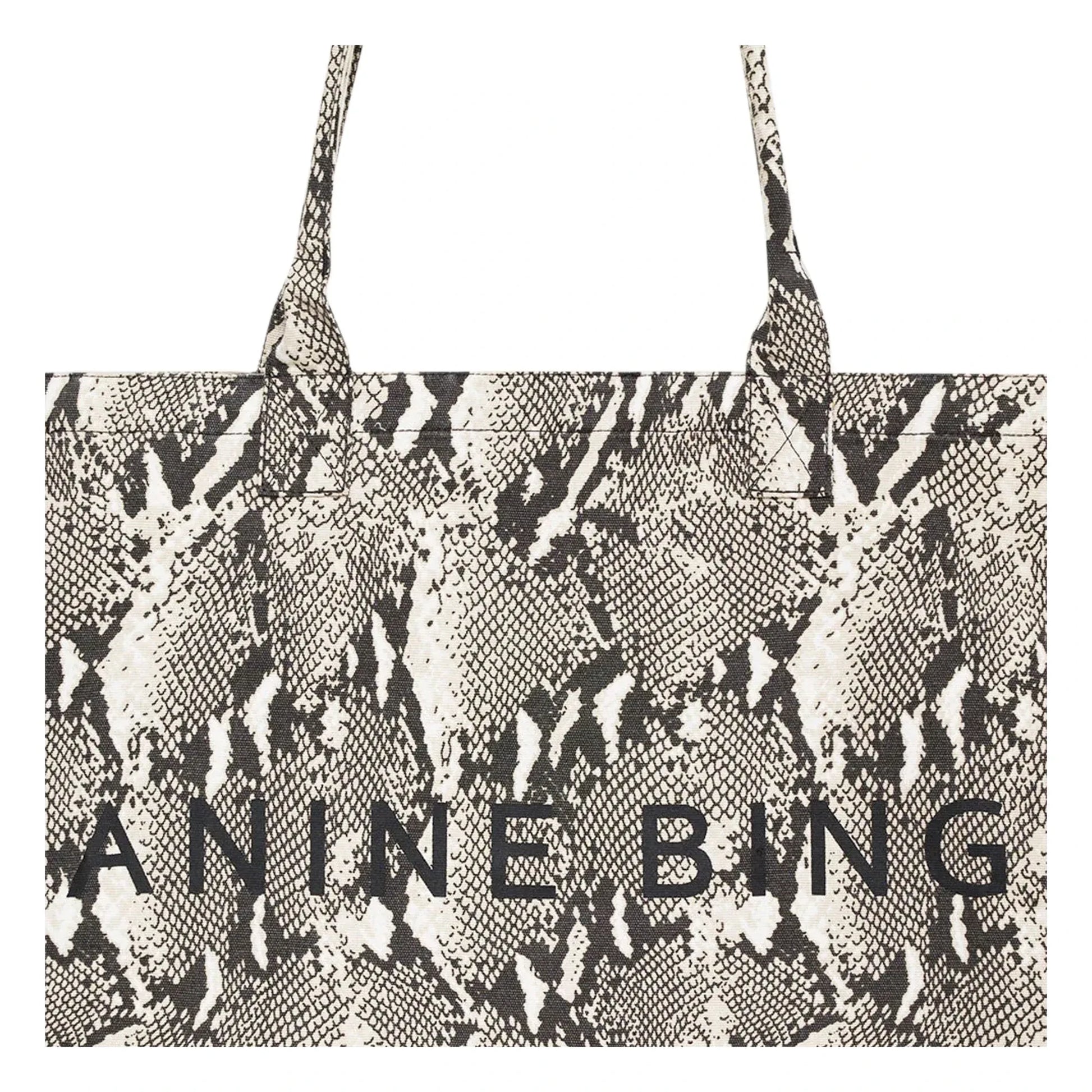 Anine Bing - Léo Python tote bag | Grey
