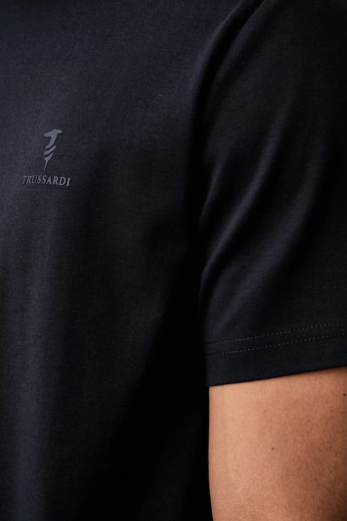 Trussardi basic erkek pamuklu elastanlı tişört