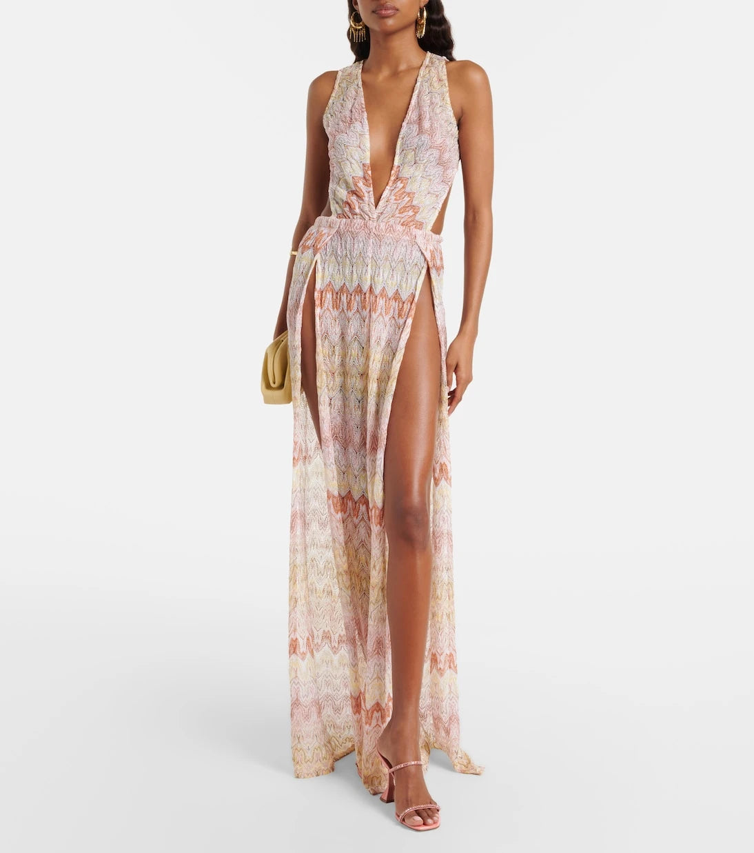 Missoni - Open-back lamé jumpsuit