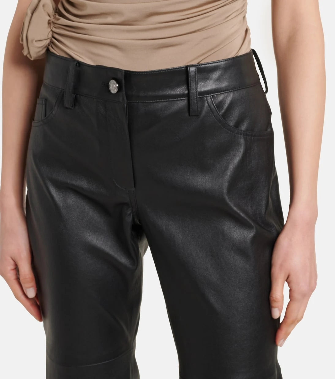 Magda Butrym - Low-rise leather capris
