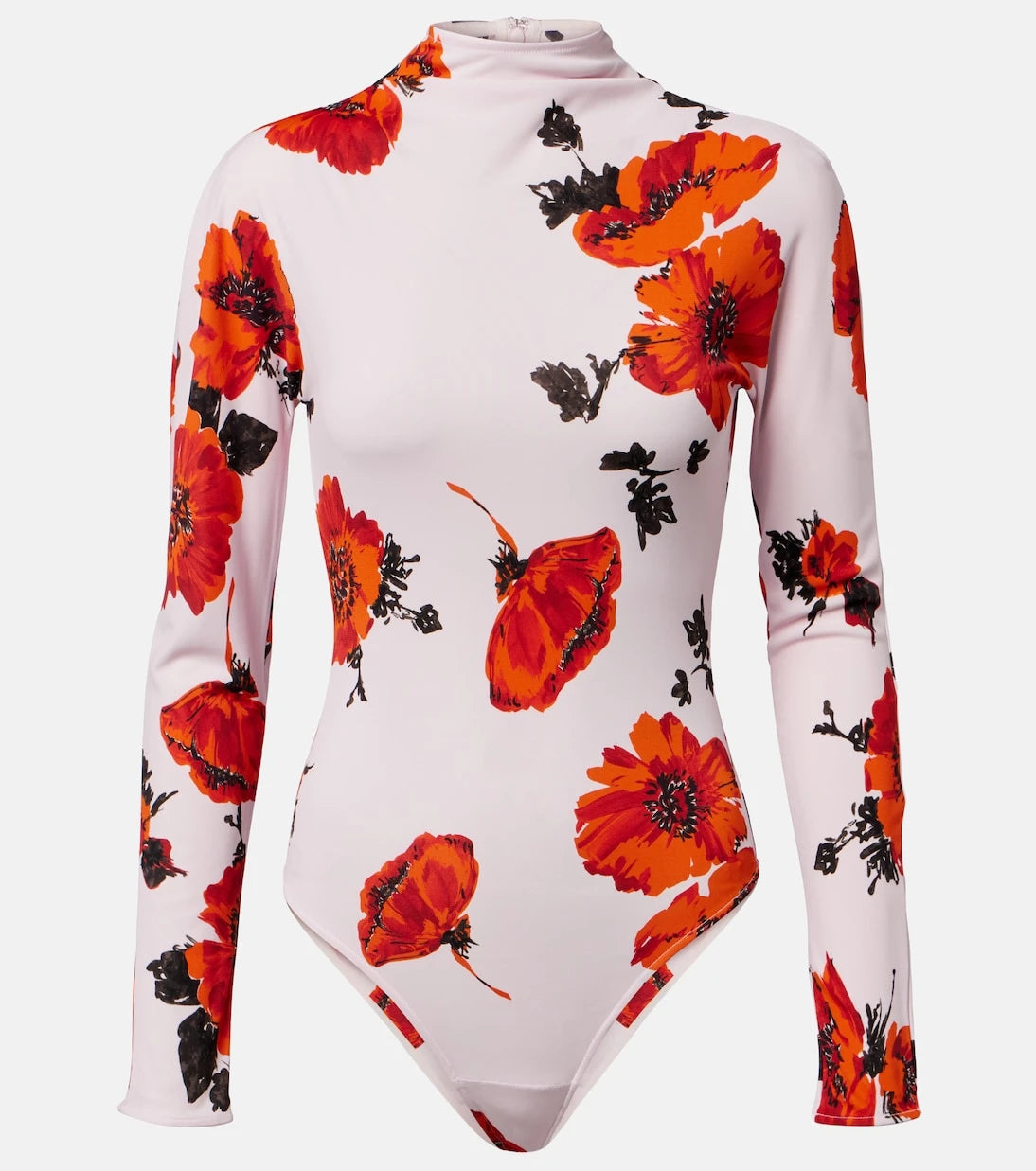 Alaïa - Floral jersey bodysuit