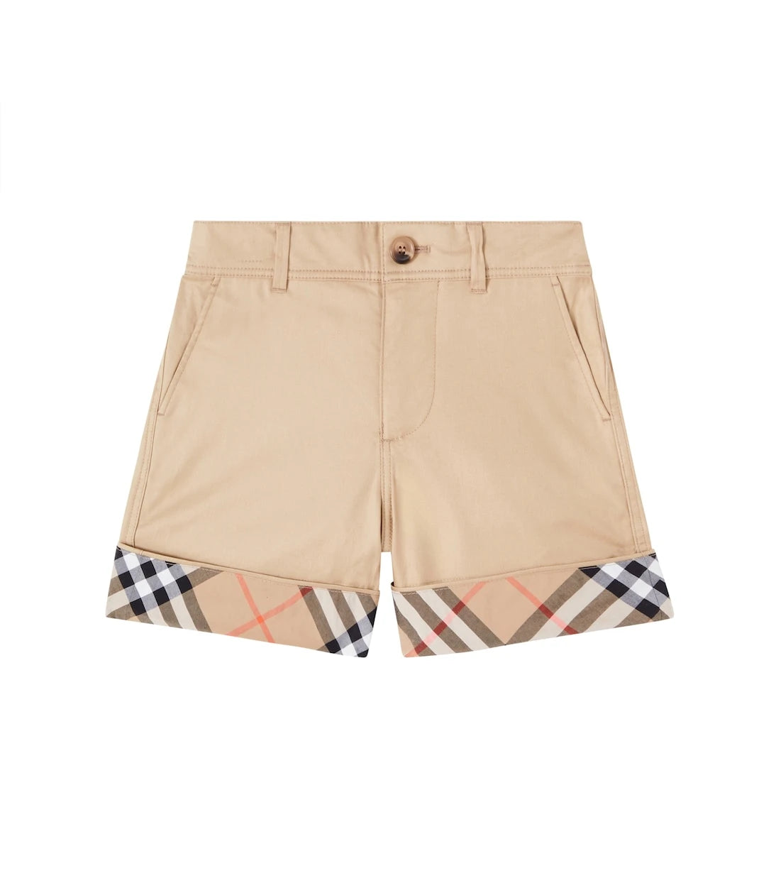 Burberry Kids - شورت بربري كاروهات قطن