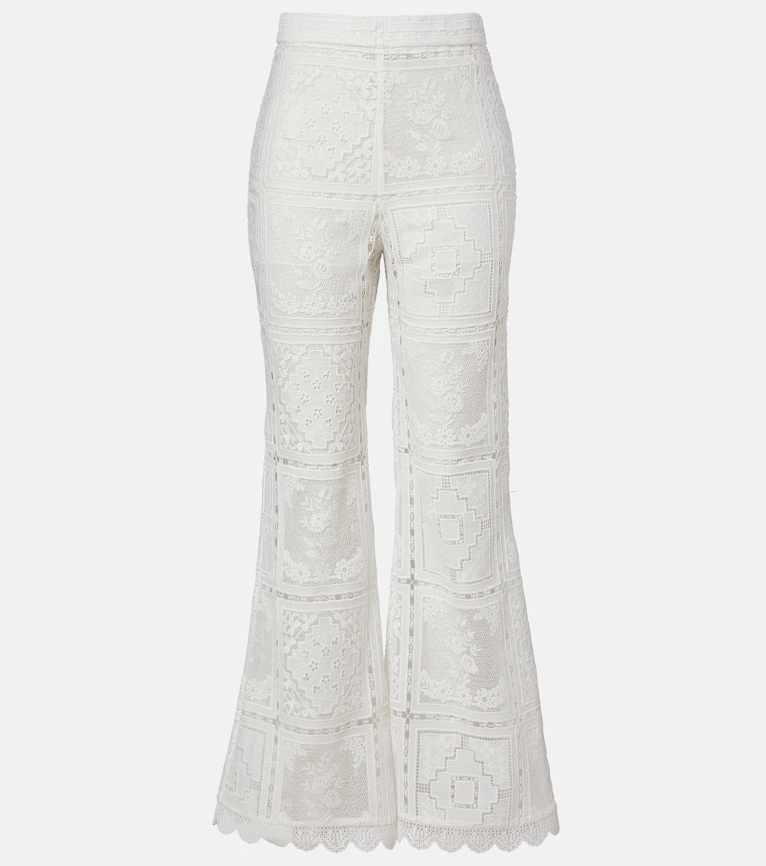 Zimmermann - Floral lace flared pants