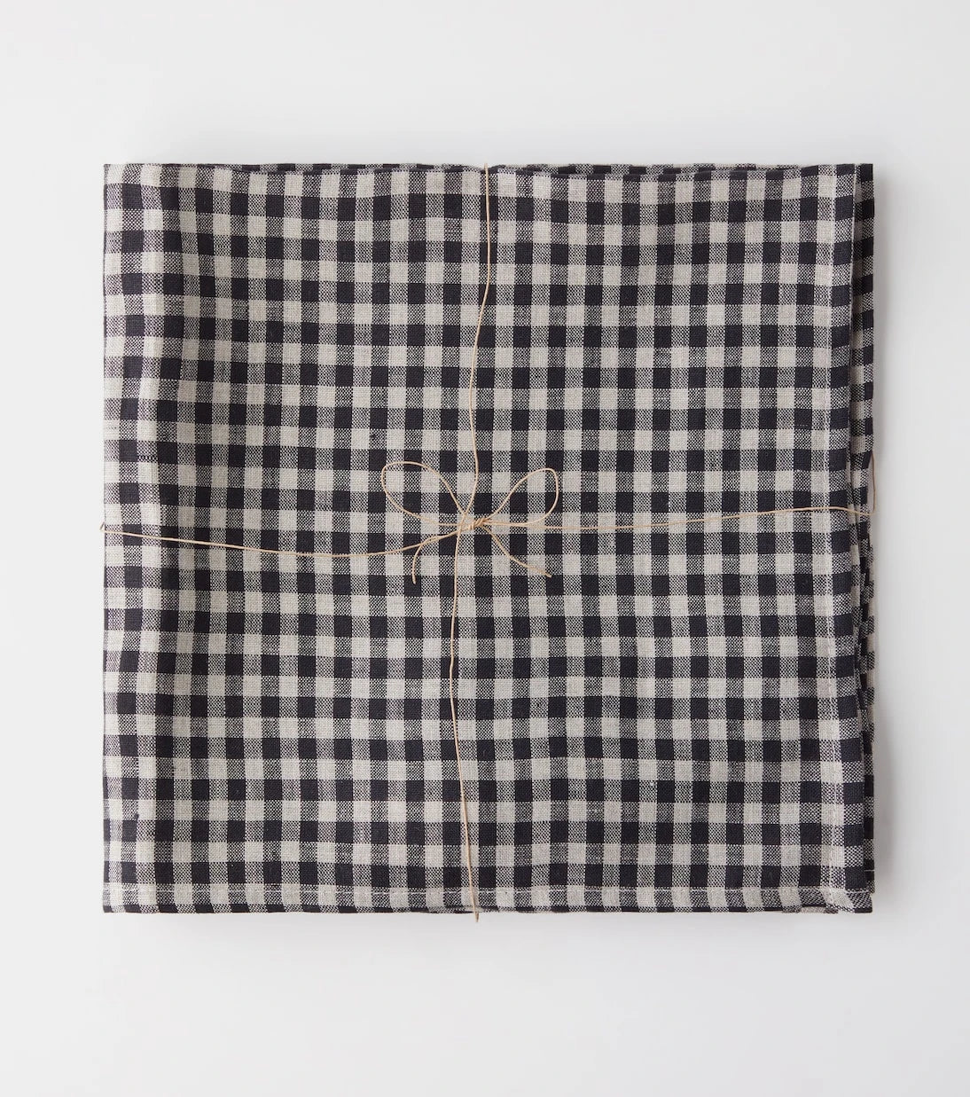 Once Milano - Set of 4 gingham linen napkins